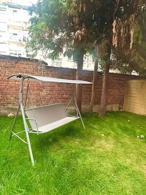 Appartement Avec Jardin Et Jacuzzi - Koekelberg 브뤼셀